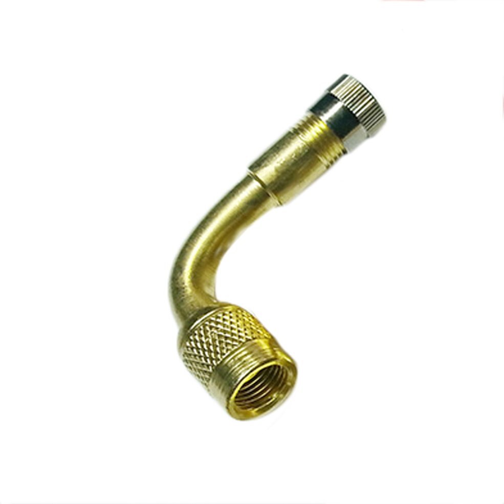 1 stuk auto motorband messing ventiel 90 graden verlengbuis metalen ventiel verlengstang opblaasbare spuitmond verlengbuis