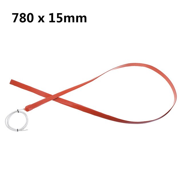 150W 12V Elektrische Silicone Heater Verwarming Pads Voor Verwijderen Van Ijs Ruitenwissers Flexibele Siliconen Heater Thermische Verwarming Pad: 780 15MM