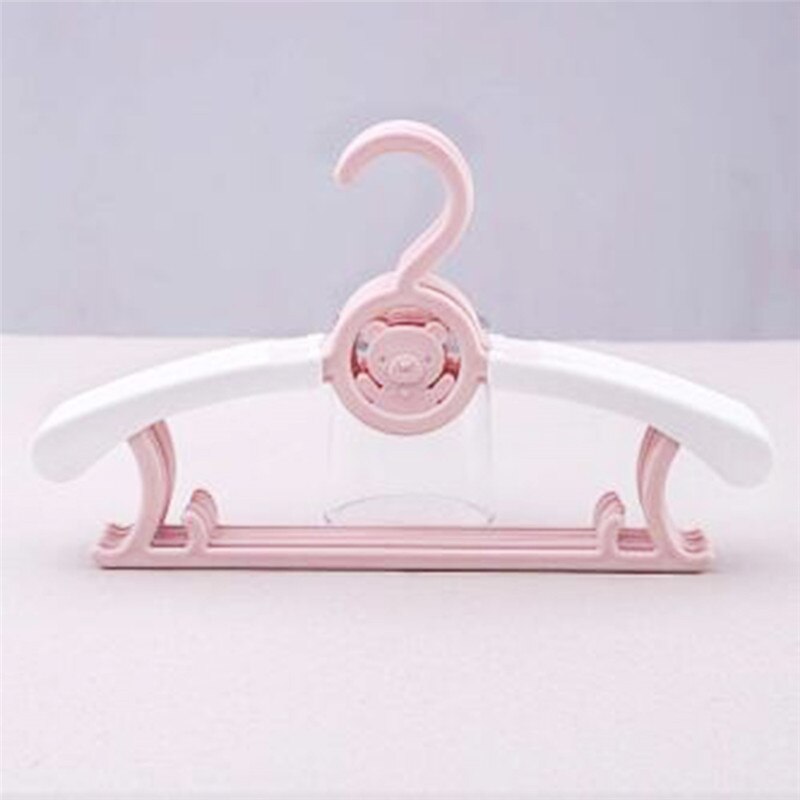 Perchas de plástico con dibujos animados para ropa de bebé, 8 colores, estantes de Secado al aire libre reutilizables para niños, organizador de abrigos de ropa: E