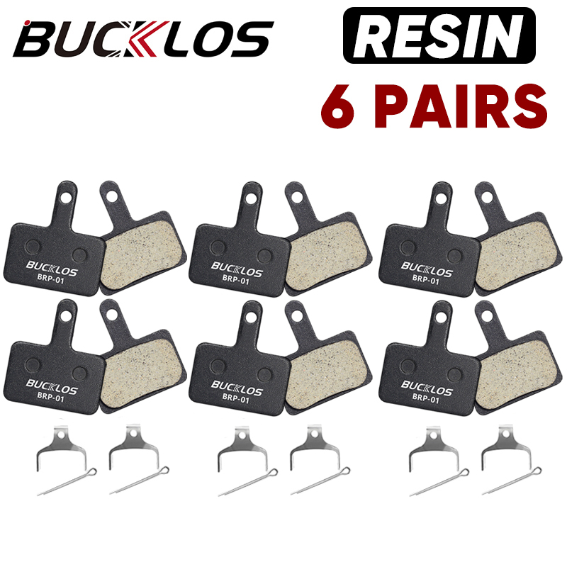 BUCKLOS pastilla de freno de disco de resina para SHIMANO B01S pastillas de freno hidráulicas resistentes al desgaste pastillas de freno MTB para piezas de ciclismo B03S B05S: Borgoña