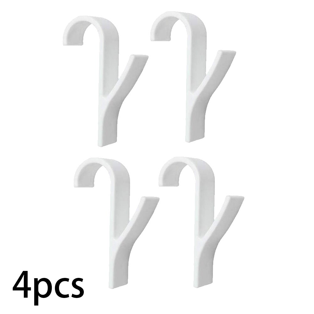 4 o 6 uds de Percha de para climatizada radiador de la toalla de baño gancho soporte colgador de ropa Percha Plegable bufanda Percha blanco: 4PCS