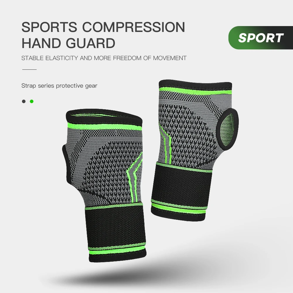 Fitnessstudio Sport Armbinde Handgelenkschutz Palme Handgelenkschutz Unterstützung Handgelenkstütze Verstellbarer Riemen Kompressionshandschuhe für Karpaltunnel