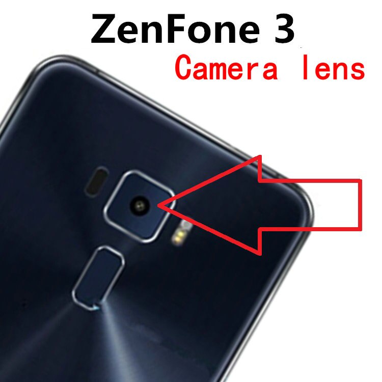 2 teile/los Coopart Neue Zurück Hinten Kamera objektiv glas für Asus ZenFone3 ZenFone 3 ZE552KL mit Aufkleber oben