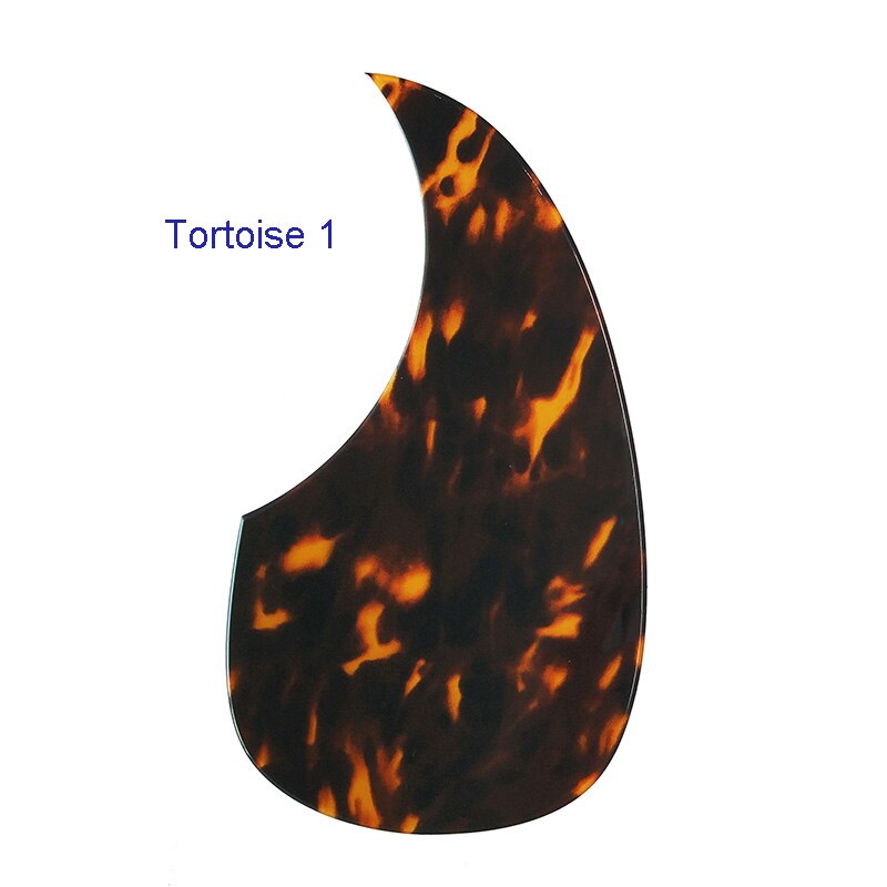Pleroo Custom Guitar pickgaurd - Great bevelled edge Acoustic Guitar Pickguard Teardrop Shape, Multicolor choice: Tortoise 1