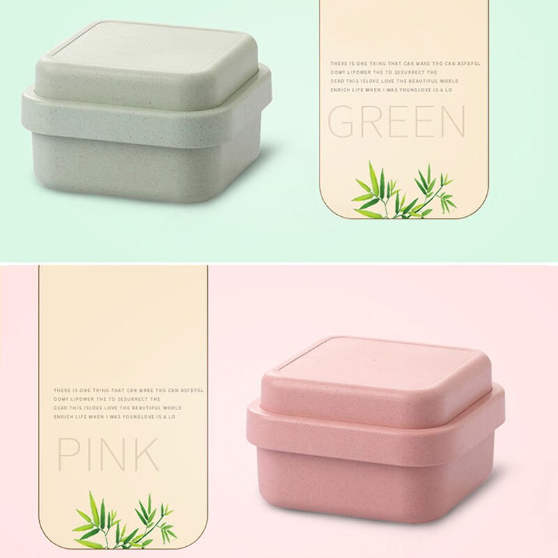 Bamboo Fiber Lunch Box Bento Box Health 800-1000ML Microwaveable Food Box Leak-Proof Food Container Dinnerware Set