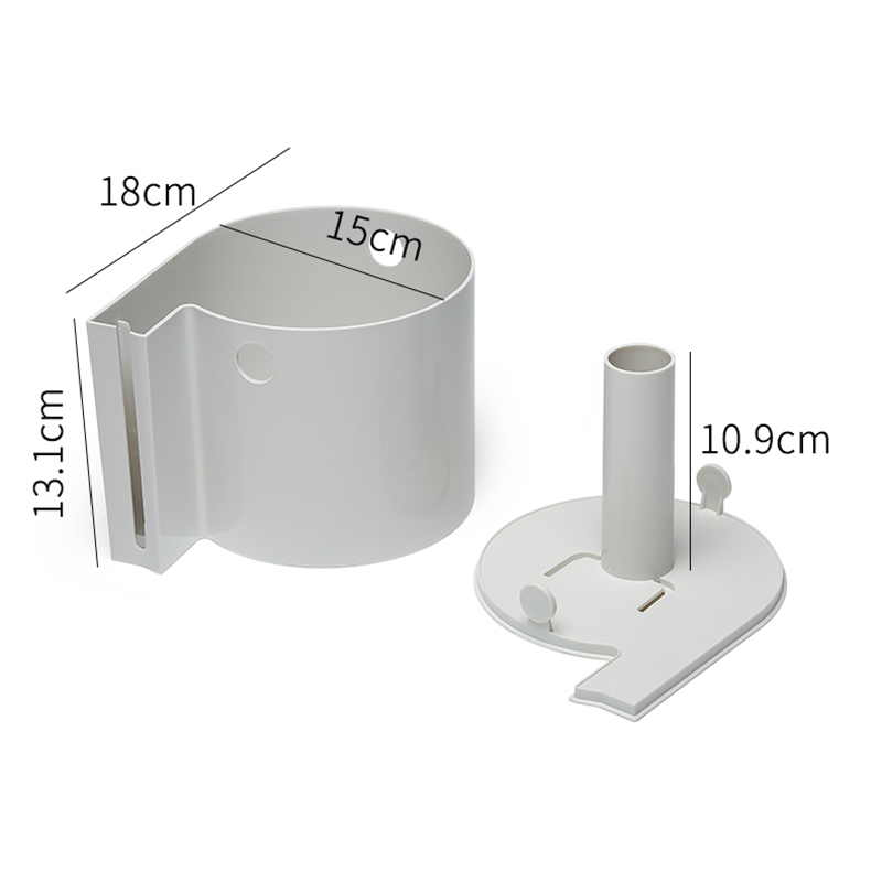 ABS Durable Wall Mounted Bathroom Toilet Paper Tissue Roll Holder Toilet Tissue Box Free Punching Hand Tray Toilet Racks