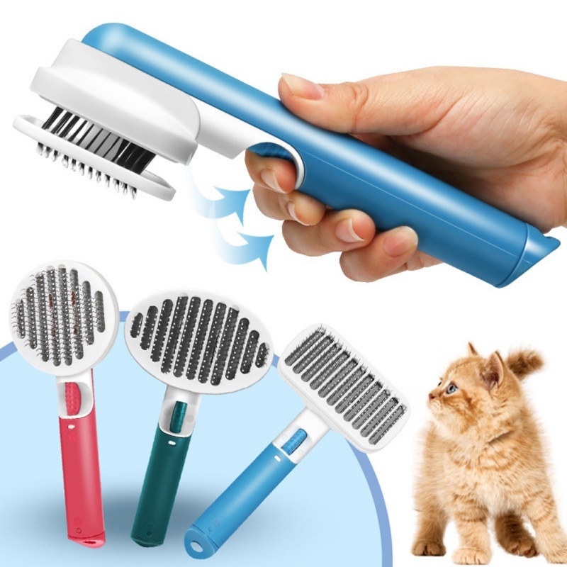 Slicker Comb Dog Cat Comb Self Cleaning Slicker Brush for Dog C... – Vicedeal