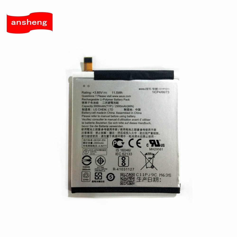 Novo 100% Original C11P1511 3000 mah Bateria Para ASUS ZenFone 3 ZE552KL Z012DE Z012D/ZenFone 4 Selfie Pro ZD552KL z01MD Z01MDA