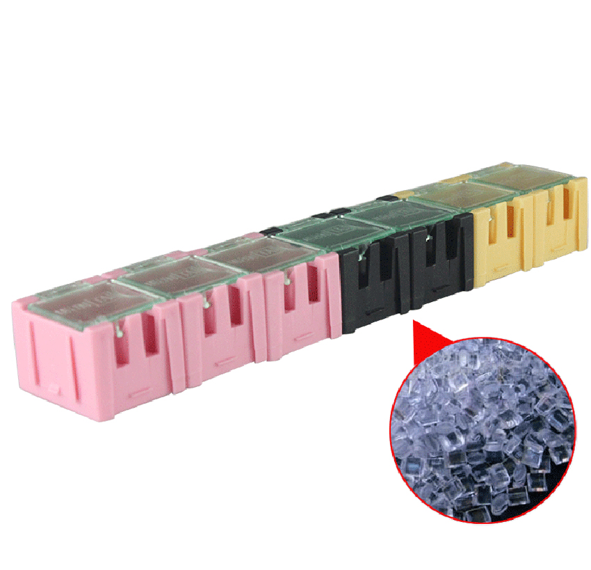 SMD SMT IC Component Storage Box Container Transparent Parts Patch Box Resistor Chip Case Multi-purpose Plastic Organizer