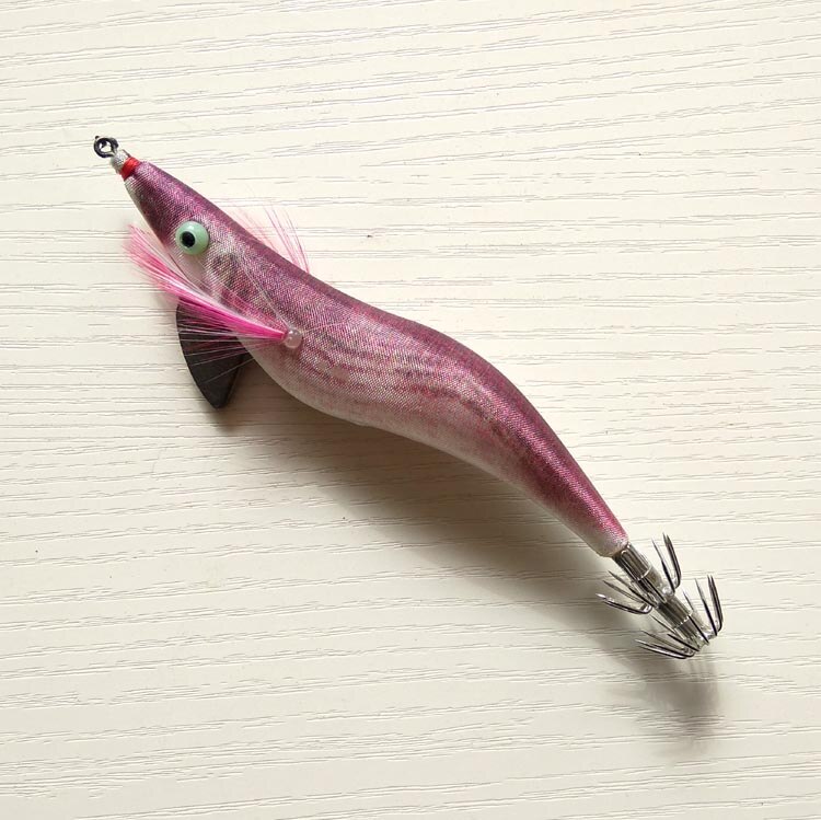 5pcs Top Gold/Shine color calamar squid jigs Japan type fishing squid lures Hard fishing lure strong fishing hook