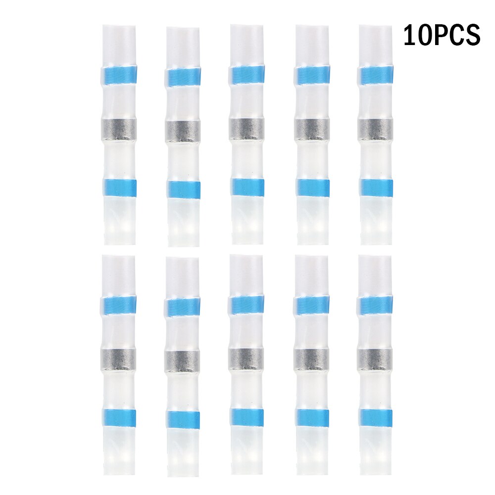 10/50Pcs Solder Ring Heat Shrinkable Terminal Mixed Heat Shrink Connector Terminal Block Welding Solder Seal Sleeve Waterproof