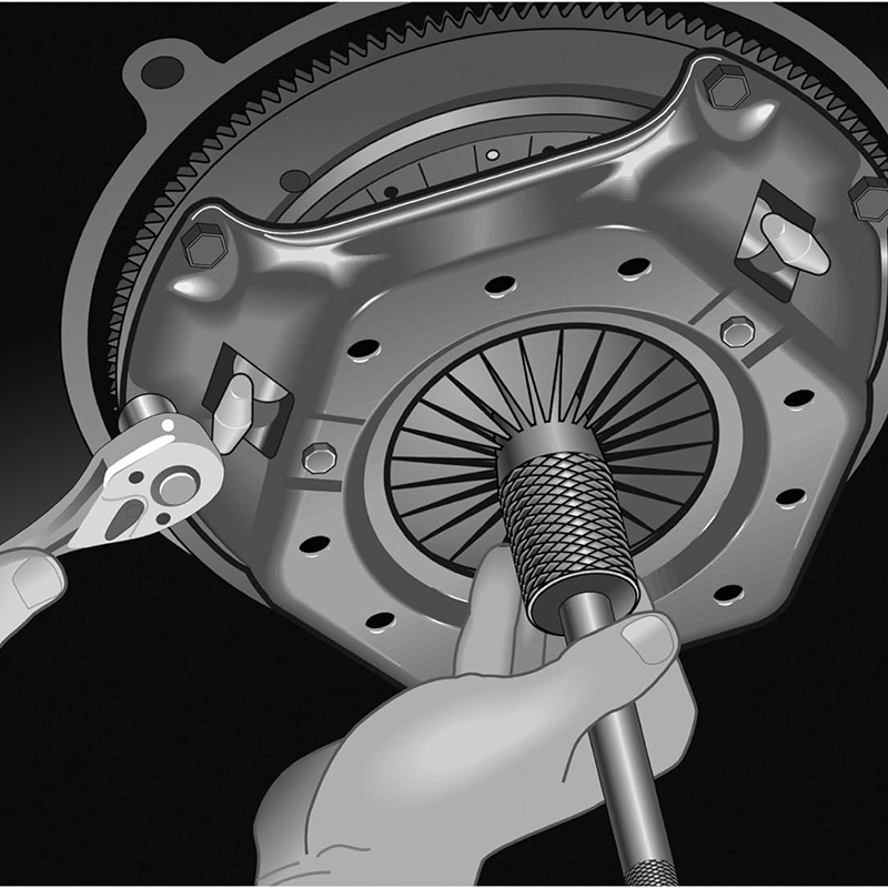 Kit de herramientas de alineación de embrague Universal, herramientas correctoras de orificios de alineador de embrague con 8 colecciones, herramientas automotrices de rango de 11 ~ 25mm, 10 Uds.