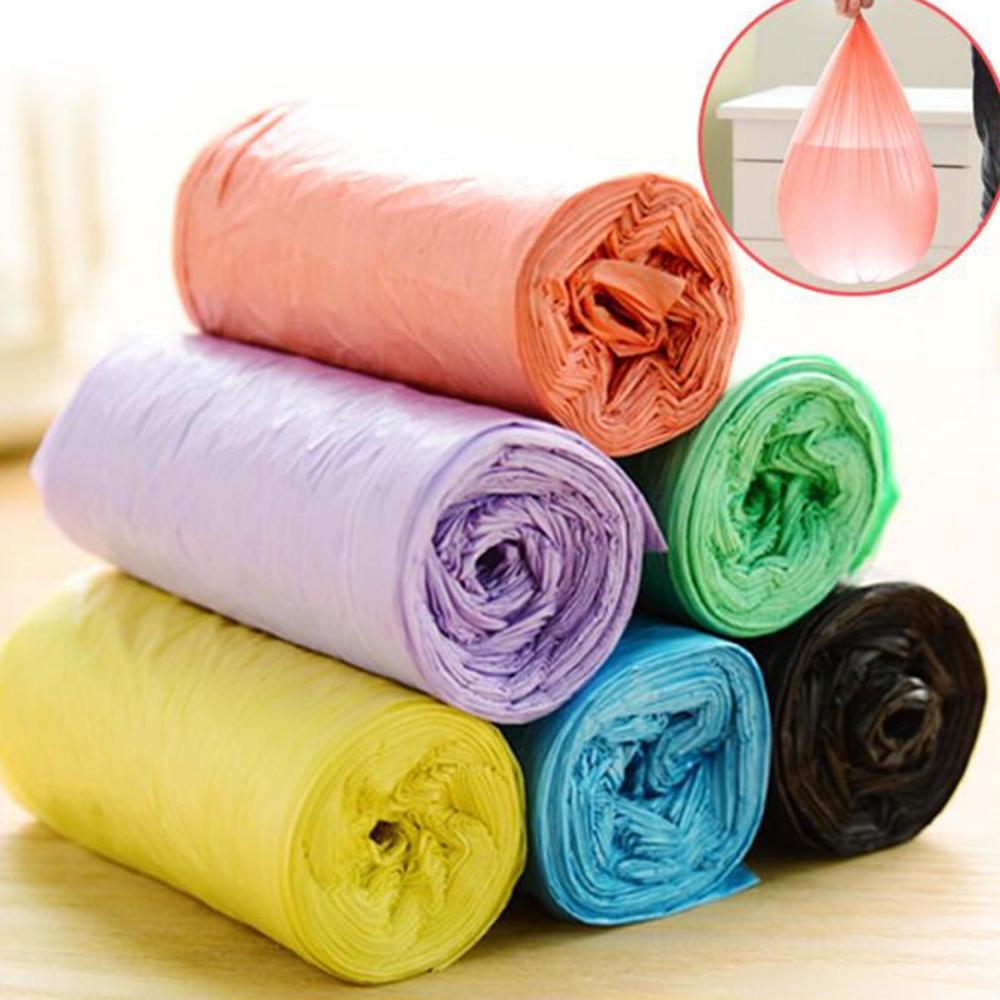 25 pcs/roll Kitchen Garbage Bag Single Color Thickened Breakpoint One-off Cleaning Waste Bag Plastic Trash Bag 45*50cm
