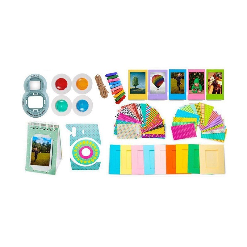 Til fujifilm instax mini 9 outfittilbehør - beskyttelsescover, hængende rammer, filtre & selfie-linse, fotoalbum, filmdekor s
