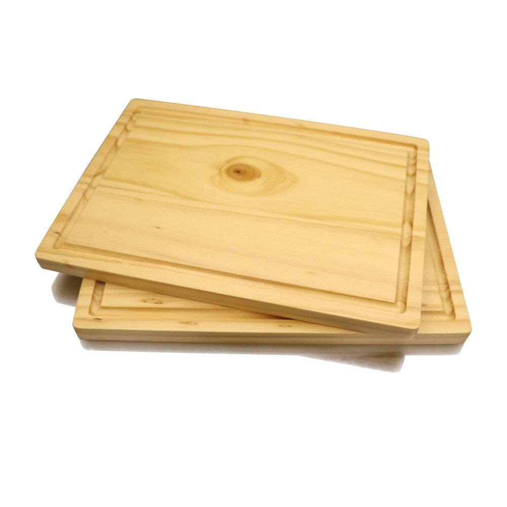 Jaswehome Rectangular Pinewood Cutting Board Solid Wood Chopping Blocks Fruit Cutting Board Cheese Boards Kitchen Tool