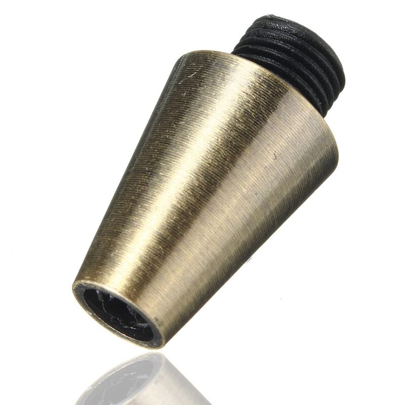 The Retro Aluminum Metal Strain Relief Piece Threaded Cord Grip Sewing Cloth Wire Socket Line Cap Pendant Light Cable Lock: GreenBronze
