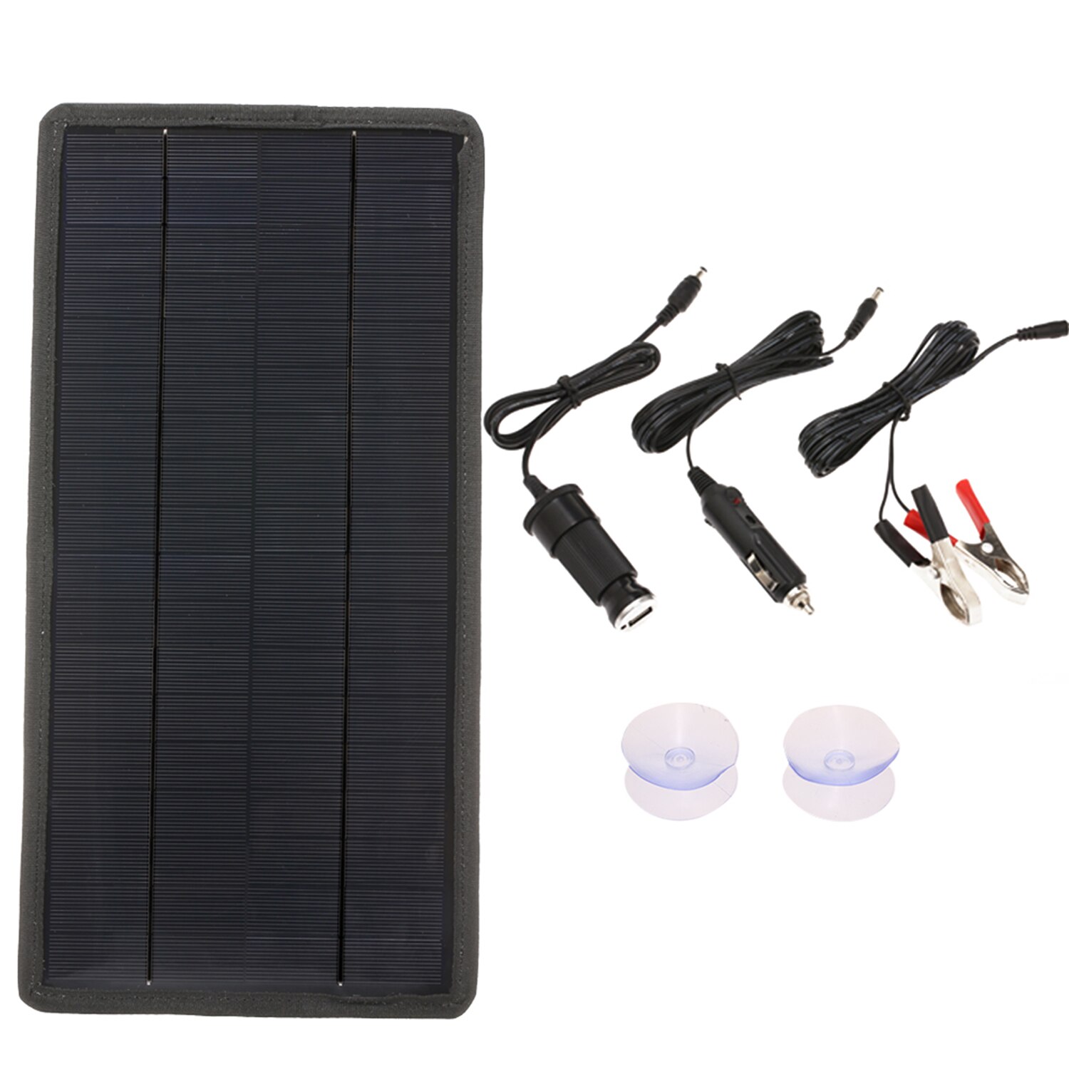 12V Solar Car Battery Charger Portable Solar Power Panel Backup Trickle Charging for RV Motorcycle Boat Marine Trailer Tractor