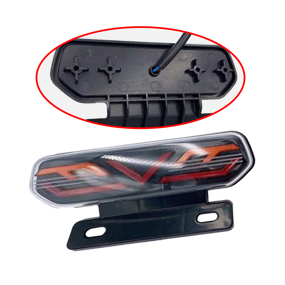 Motorsykkel baklys bremselys atv baklys stopp blinklys indikator blinklys universal for motorsykkel