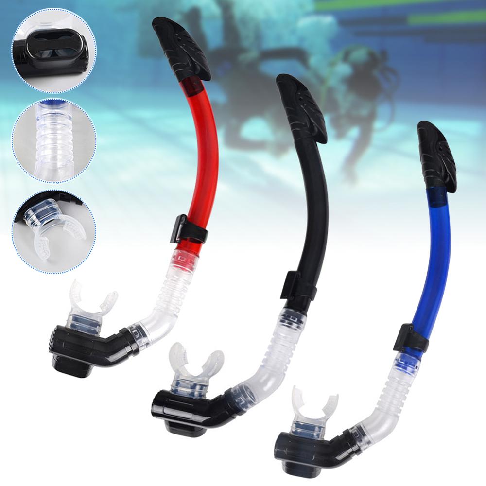 Full Dry Breathing Tube Diving Snorkel Silicone Air Breathing Tube Swimming Underwater Snorkel Scuba Snorkeling Tube