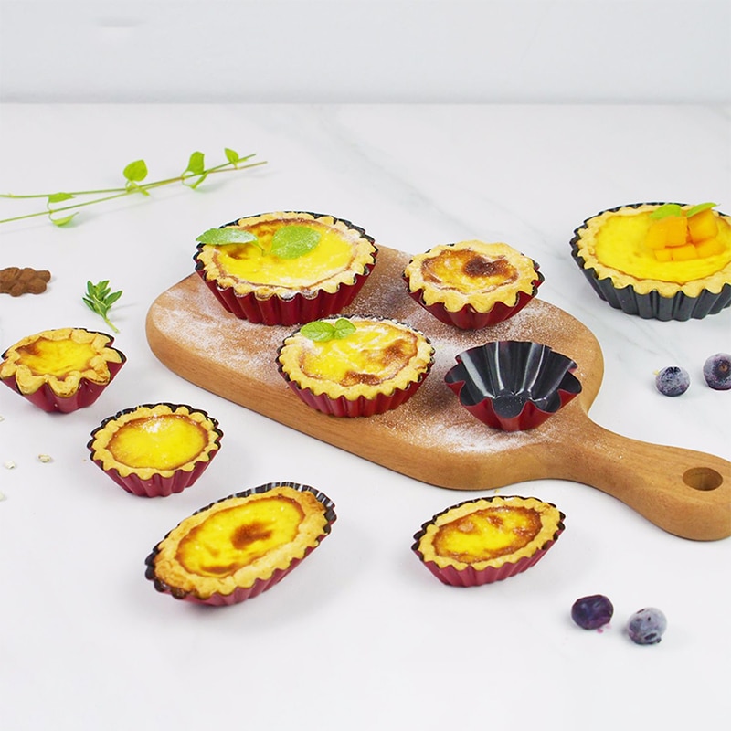 12- -pack tårtform cupcake cake muffinsform plåt panna bakverktyg kolstål