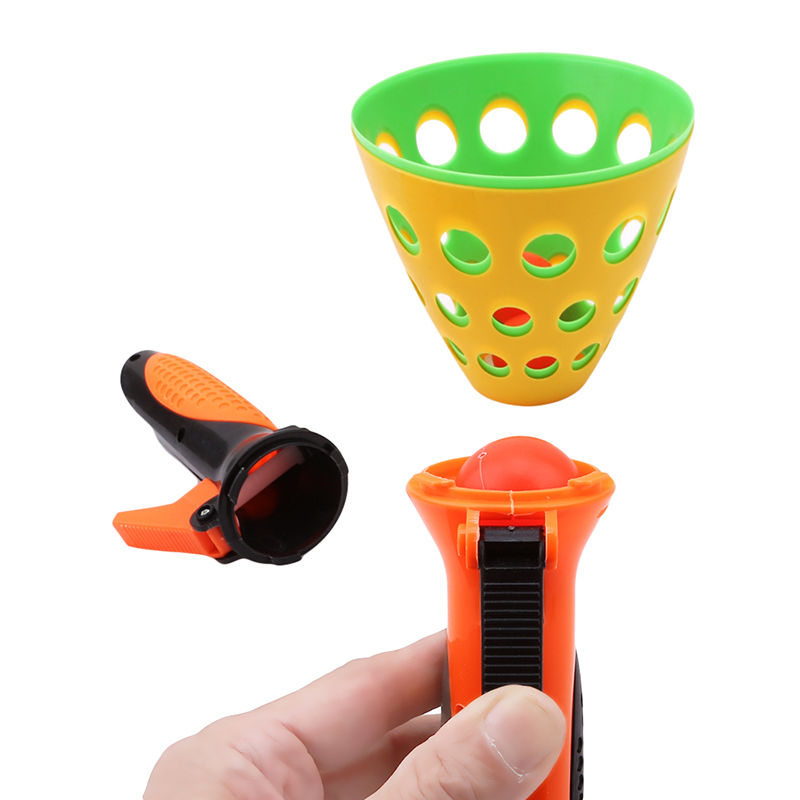 1 Pairs Dubbele Butt Ping Pong Bal Outdoor Sport Spel Speelgoed Launch Gooien Vangst Bal Set Ouder-kind Interactieve speelgoed