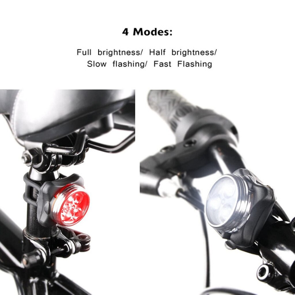 40 # Usb Oplaadbare Fiets Licht Mountainbike Super Licht Opladen Achterlicht Outdoor Koplamp Front Staart Clip