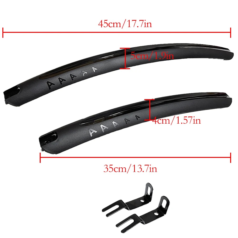 1/2 pçs para-lama de bicicleta de estrada montanhosa 700c rápido destacável instalação simples 26-28 polegada acessório universal de bicicleta