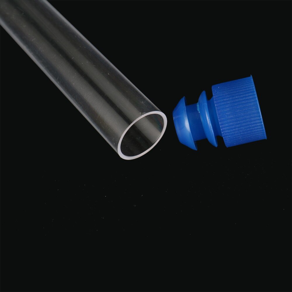 10 PCS 15mm*100mm Hard Plastic Transparent Test Tube With Cap 10ml Radioimmunoassay Tube Laboratory Supplies Analysis Bottles