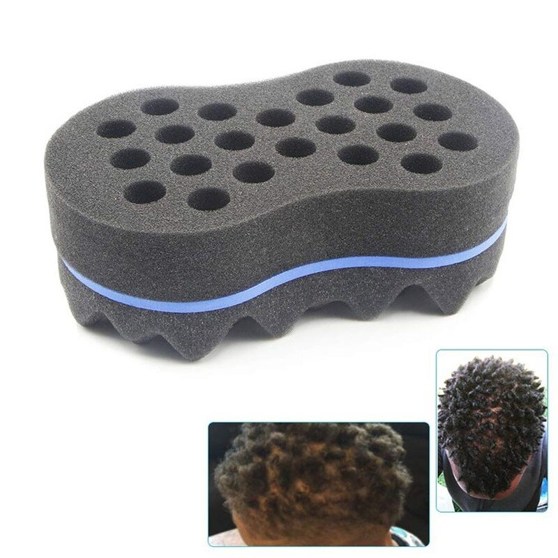 Aangekomen Double-Side Wave-Vormige Spons Borstels Twist Haar Krullen Wave Haar Spons Borstel Haar Styling Tools voor Haar