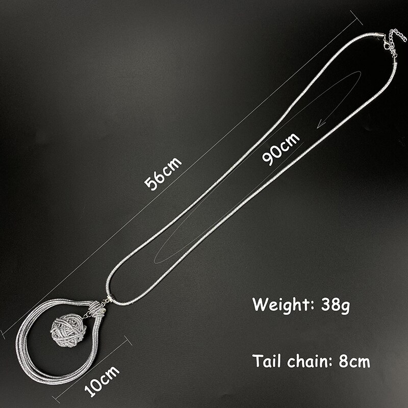 Ukebay Legering Handgemaakte Hanger Kettingen Vrouwen Lange Kettingen Lichaam Sieraden Trui Chain Luxe Ketting Accessoires