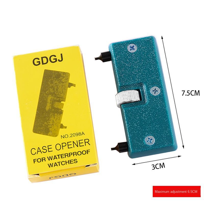 Abridor de reloj ajustable, herramienta de caja trasera, llave removedora de cierre, llave de tornillo, Kits de reparación, herramientas, removedor de pilas para reloj, 1 ud.