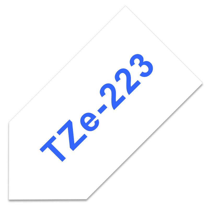 Mixed Color TZe-221 TZ2-221 Label Tapes for Brother 9mm Black on White for Brother P-Touch PT-H100 PT-D210 Label Printer: blue on white