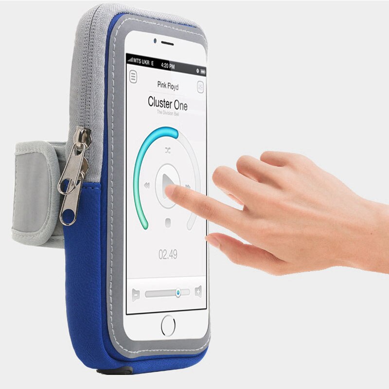 Vattentät universal mässing löpande gym sport armband fodral mobiltelefon armband väska hållare för iphone smartphone till hands