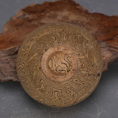 Prachtige Antieke Grijs Porselein Thee Cup Ornamenten