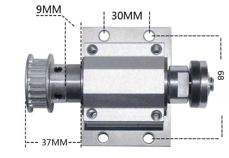 Saw Machine without Power Cutting Table Saw Spindle M10 Thread Can Be Installed with 16 and 20mm Saw Blades
