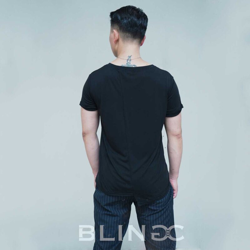 Latin Dance Tops Mannen Dans Kleding Zwart T-shirt Praktijk Slijtage Zomer Korte Mouwen Top Ballroom Dance Shirts Standaard BI649