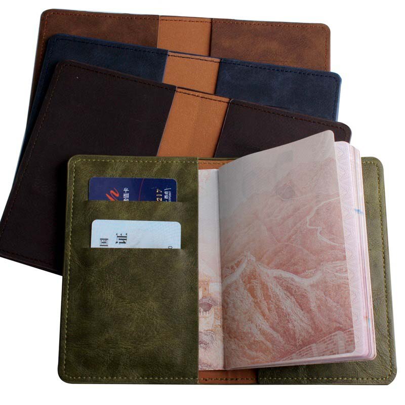 Travel Passport Cover Card Case Women Men Travel Credit Card Holder Travel ID&Document Passport Holder