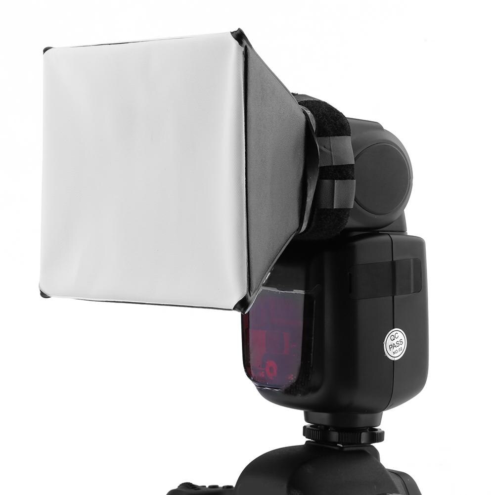 12.5X10Cm Universal Opvouwbaar Dslr Photo Flash Light Diffuser Light Soft Box Foto Video Studio Voor Canon Nikon sony Olympucamera