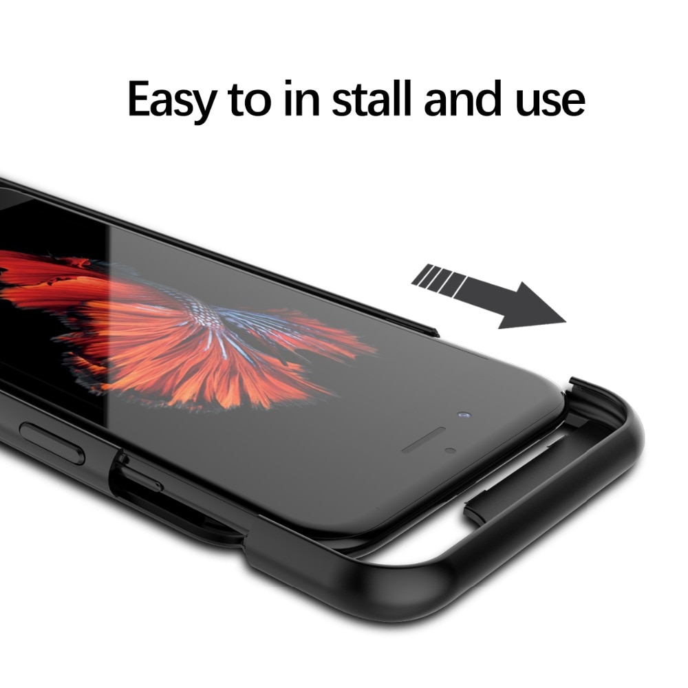 For iPhone 5 SE 5S 6 7 8 6S Plus Battery Charger Case Backup Power Bank Charging Cover For iPhone X Xs XR XS Max Battery Case