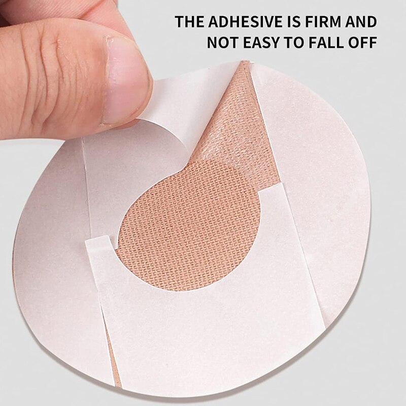 30Pcs Freestyle Libre Sensor Covers Waterproof Adhesive Patches Flesh Flexible CGM Patches Without Glue Center Patches