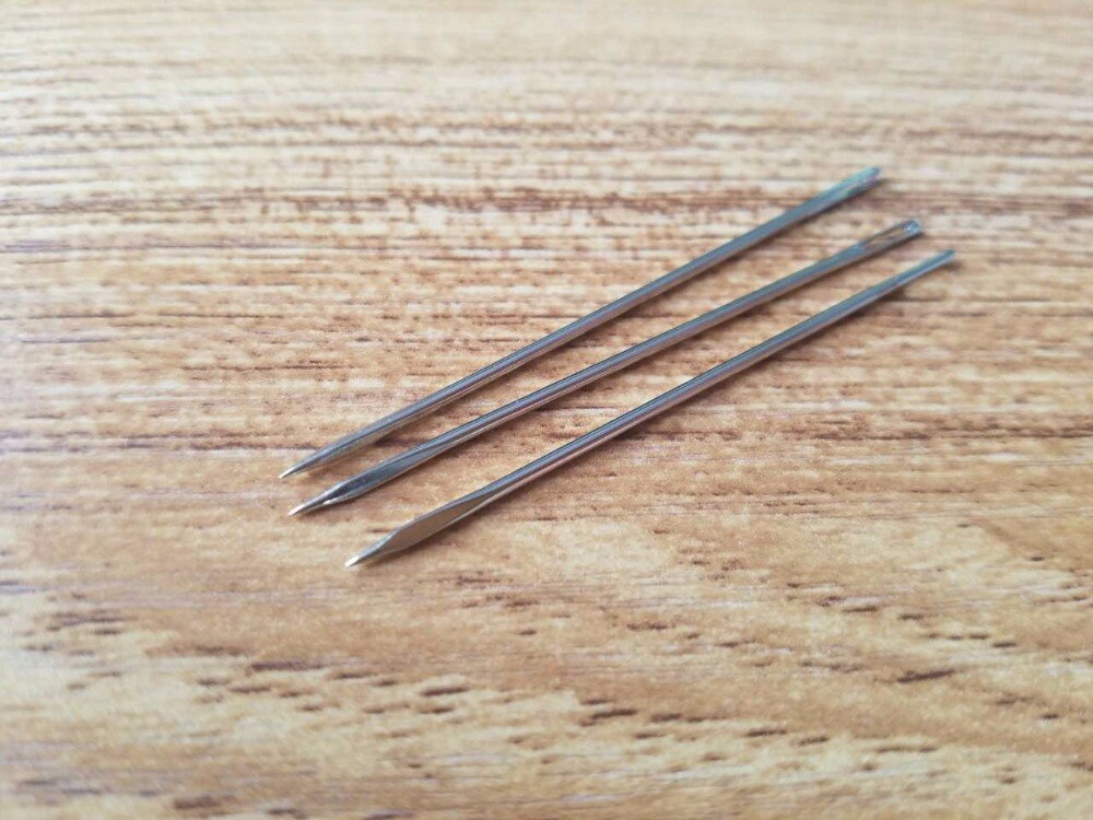 25pcs DIY manual dedicated leather hand stitches triangular needle leather sewing alloy needles
