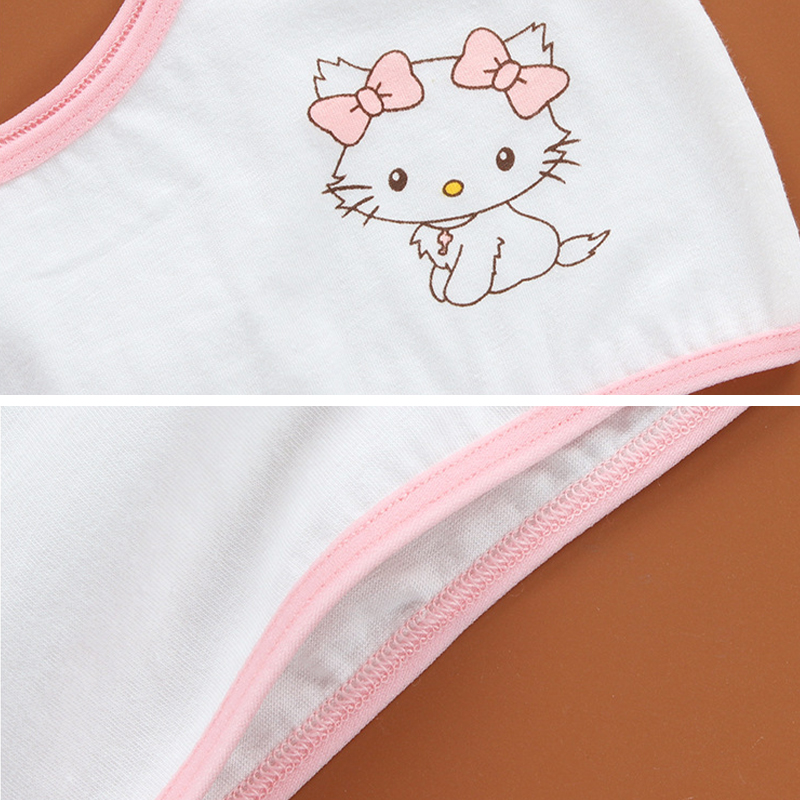 [B214] reggiseni per ragazze siere intimo simpatico gatto cotone reggiseno per bambini Adolescente reggiseni da allenamento per ragazze traspirante top per ragazza Crop