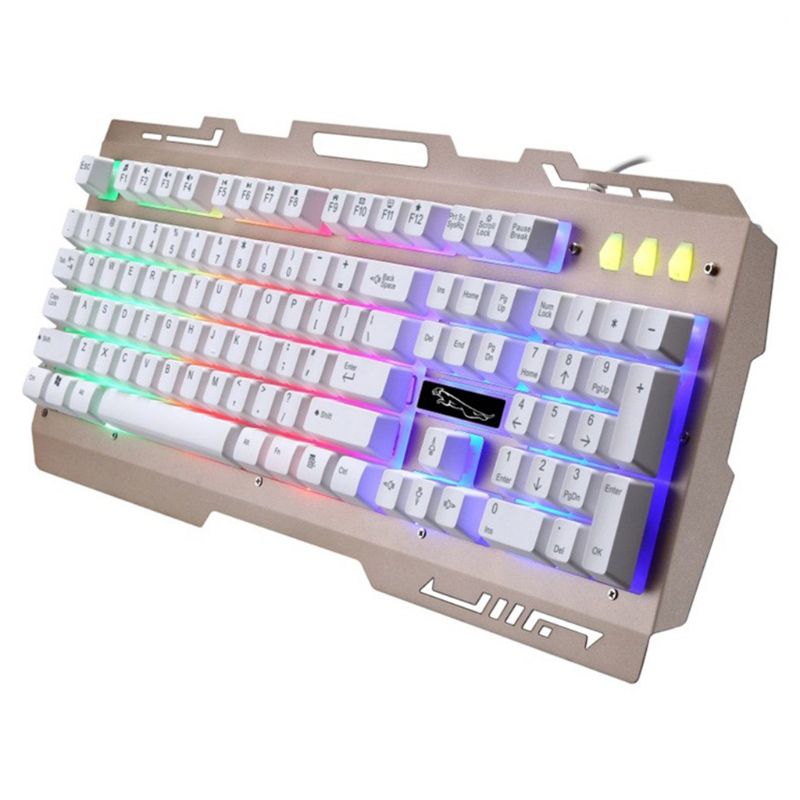 Wired USB RGB Gaming Keyboard Colorful LED Backlit Computer Gaming Keyboad