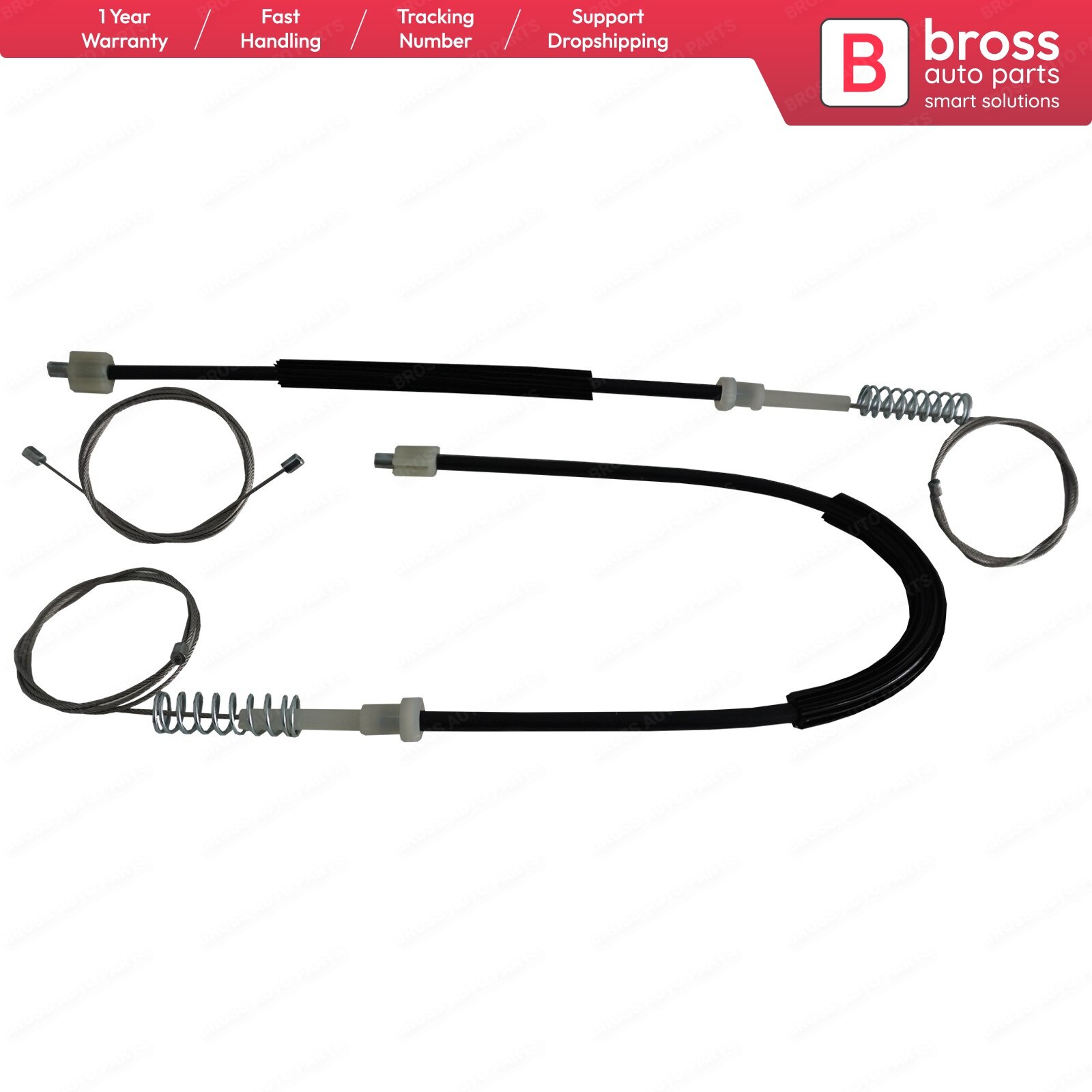 BWR5362 Window Regulator Repair Set Front A4477204000, A4477203900 for Mercedes Vito W640 W447 W448 Made in Turkey