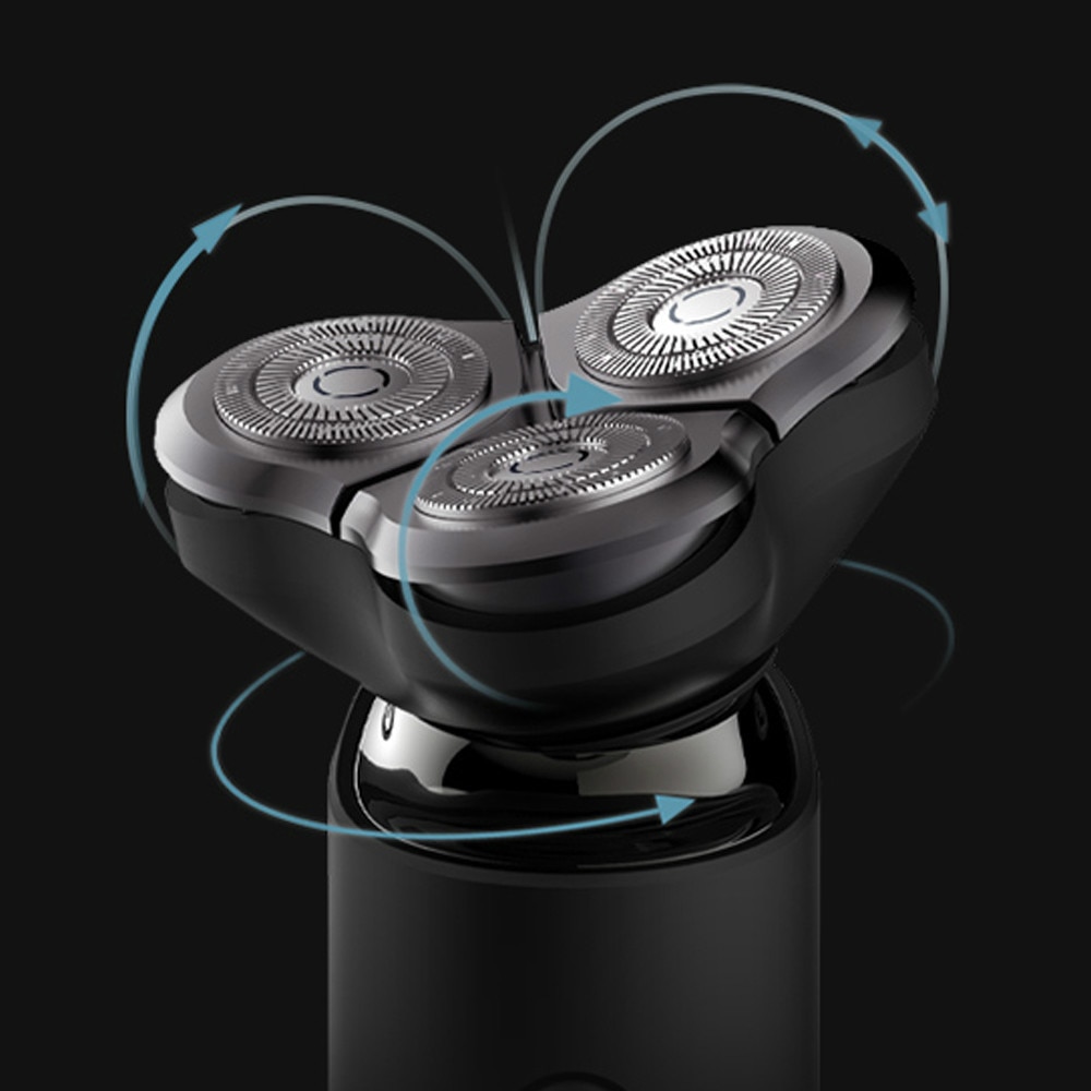 Xiaomi Mijia rasoir électrique S500 S500C Portable Flex rasoir 3 tête sec humide rasage lavable barbe tondeuse double lame affichage LED