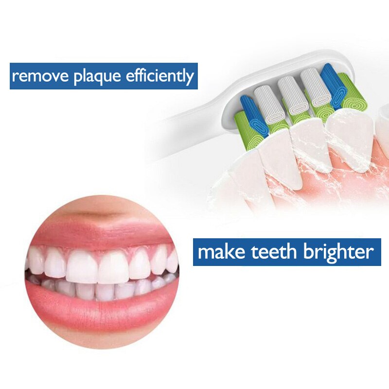 2/3 PCs Replacement Toothbrush Heads Independent hygienica Packed With Cap Compatible With SOOCAS X3 SOOCARE Electric Toothbrush