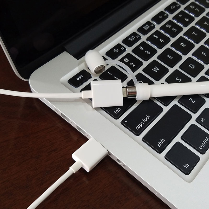 Apple pencil cableusb  to 8- polig hona laddkabel laddare för 9.7 10.5 12.9 ipad pro penna till usb-kabel