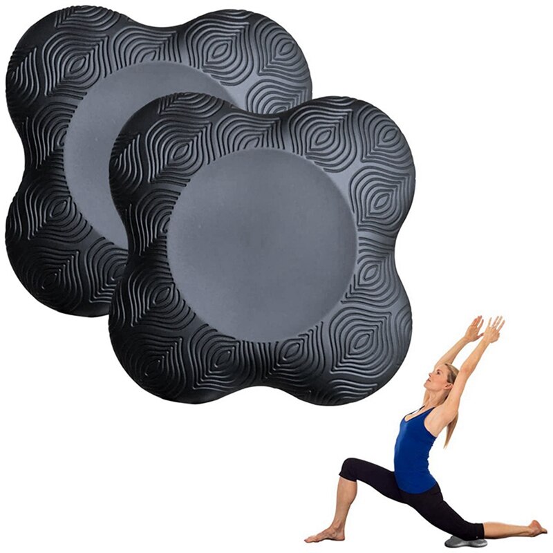 2x extra dicke, tragbare yoga-kniepolster & 2 yogablöcke und yogagurte aus hochdichtem eva-schaumstoff