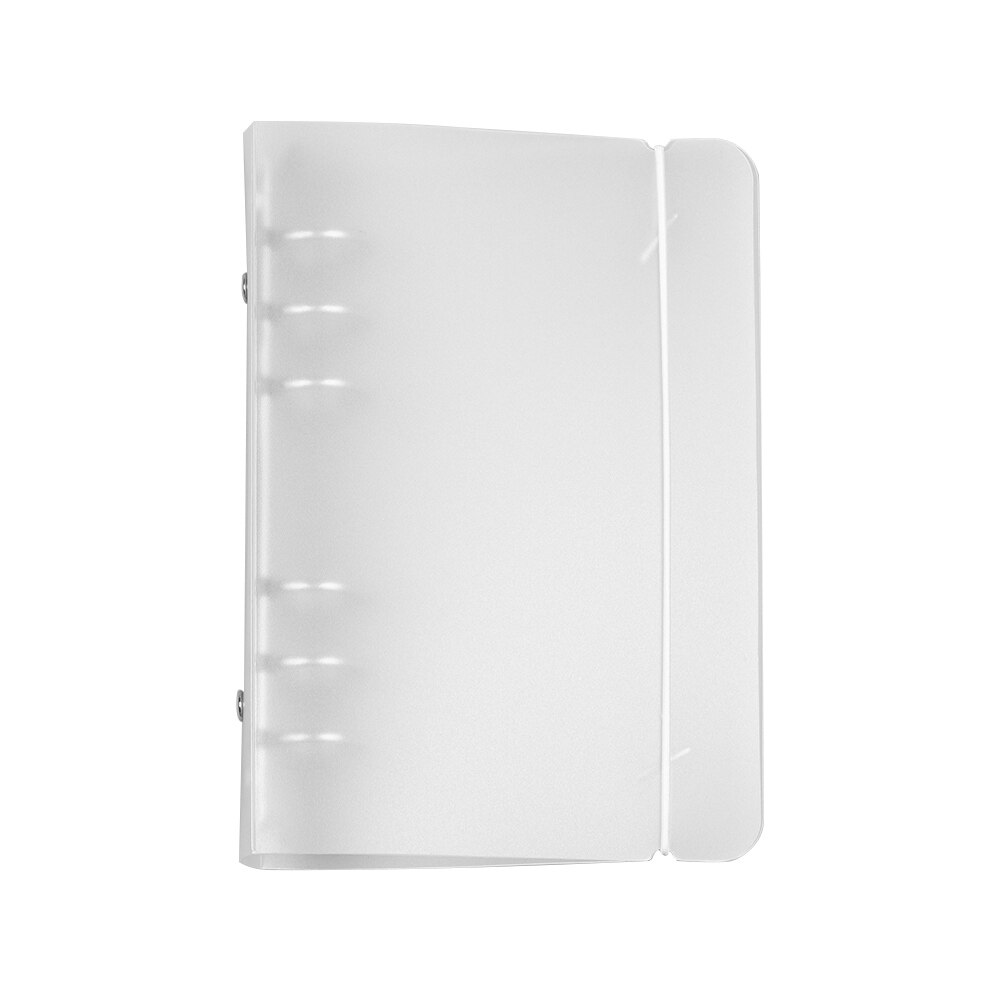 A4/B5/A5/A6/A7 Matte Transparante Ringband Notebook Case Losbladige Notebook Shell bestandsmap Office Schoolbenodigdheden: A6-6 holes