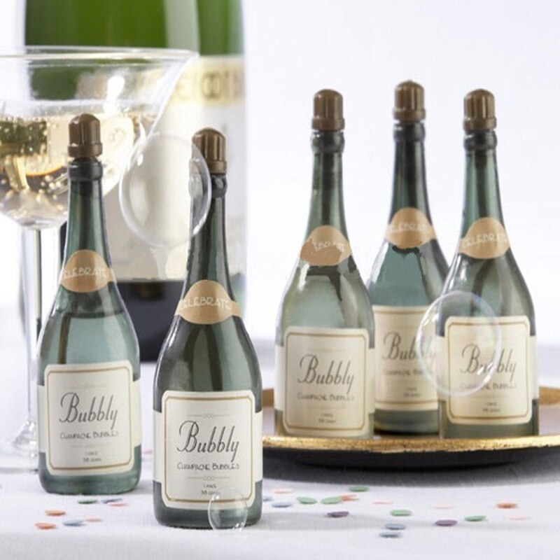 20 Pcs Mini Champagne Bubbles Empty Bottle Wedding Favors Reception Year